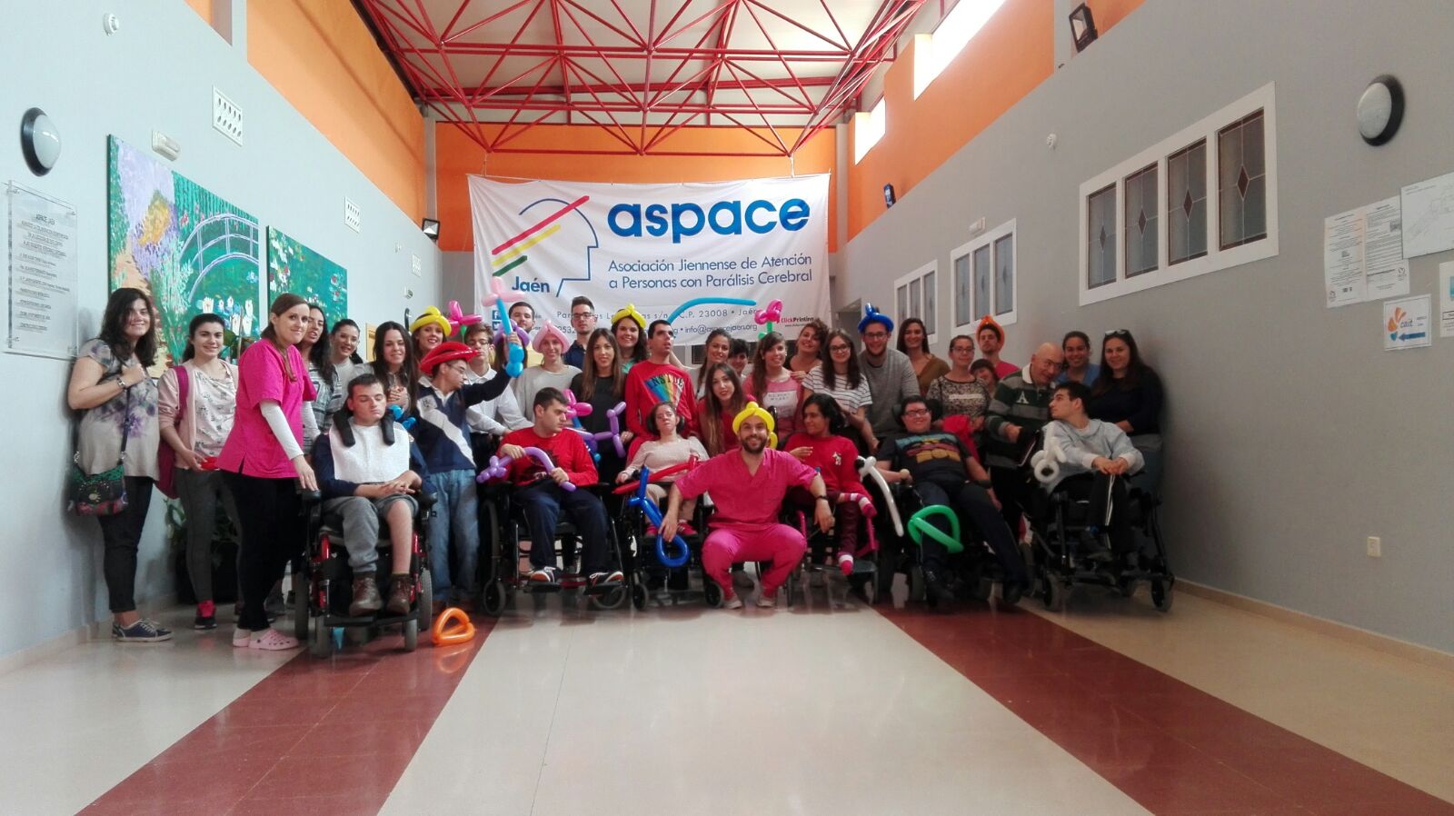 Alumnos del IES Jabalcuz visitan la UED de Aspace Jaén