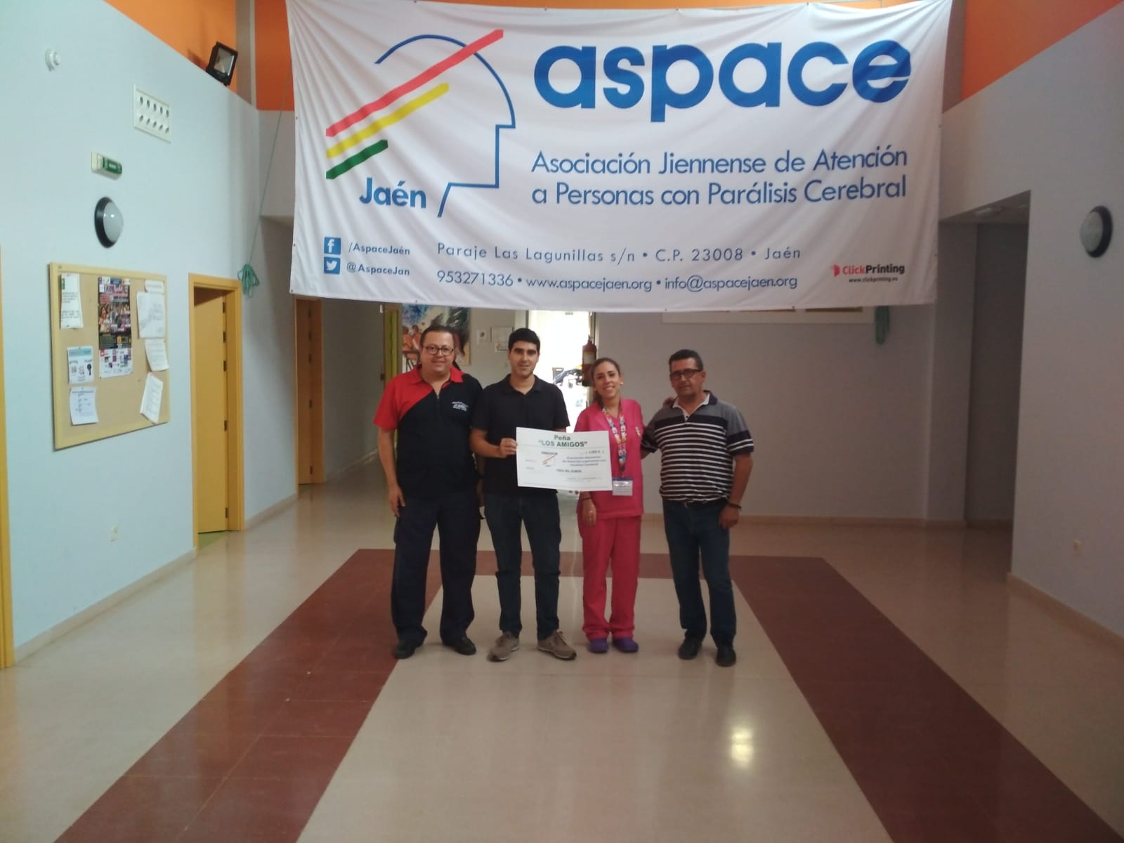La peña “Los amigos” de Martos, Solidarios con Aspace Jaén
