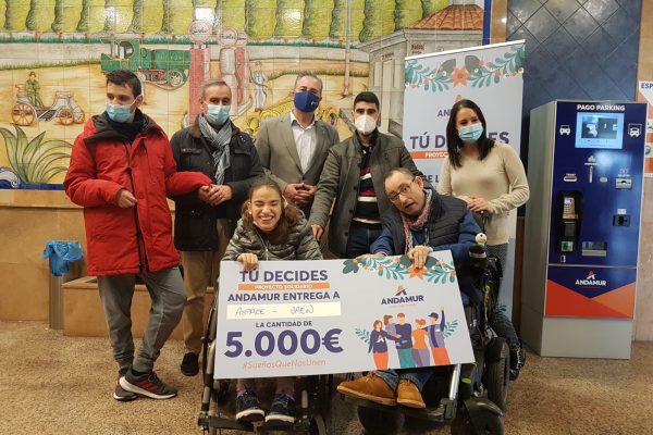 ASPACE Jaén consigue 5.000€ gracias a la campaña “Tú decides” de ANDAMUR