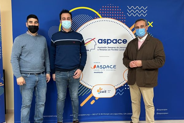 El alcalde de Fuerte del Rey, Manuel Melguizo visita ASPACE