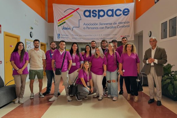 Alumnos del taller de empleo del Ayuntamiento de Baeza visitan ASPACE
